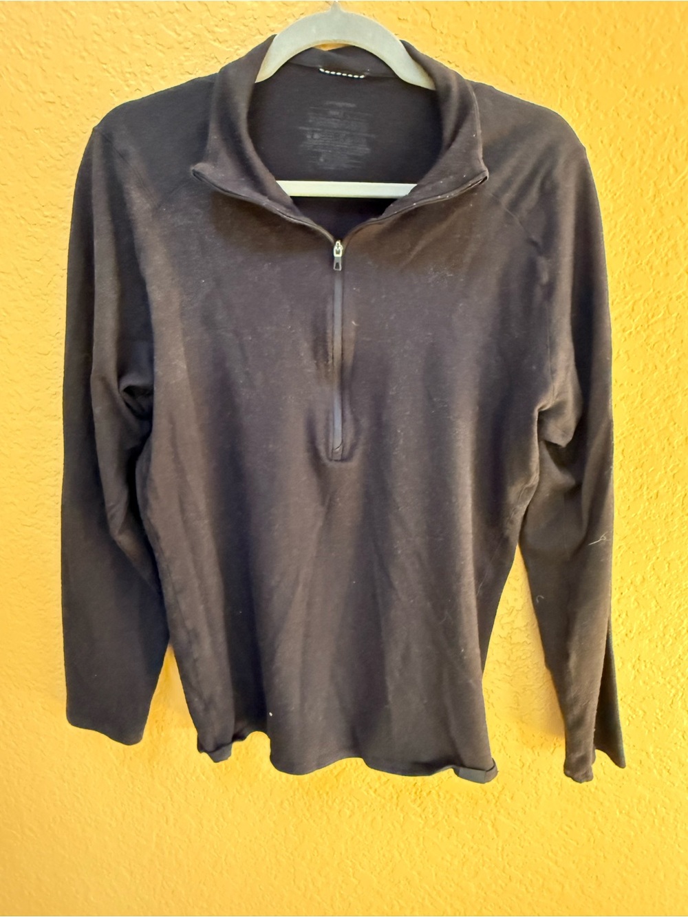 Patagonia Men's Large Black Quarter-Zip Sweater